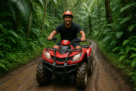 Bali ATV Quad Adventure – Ubud Monkey Forest and Waterfall