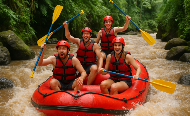 Bali Water Rafting with Lunch & Private Transfer